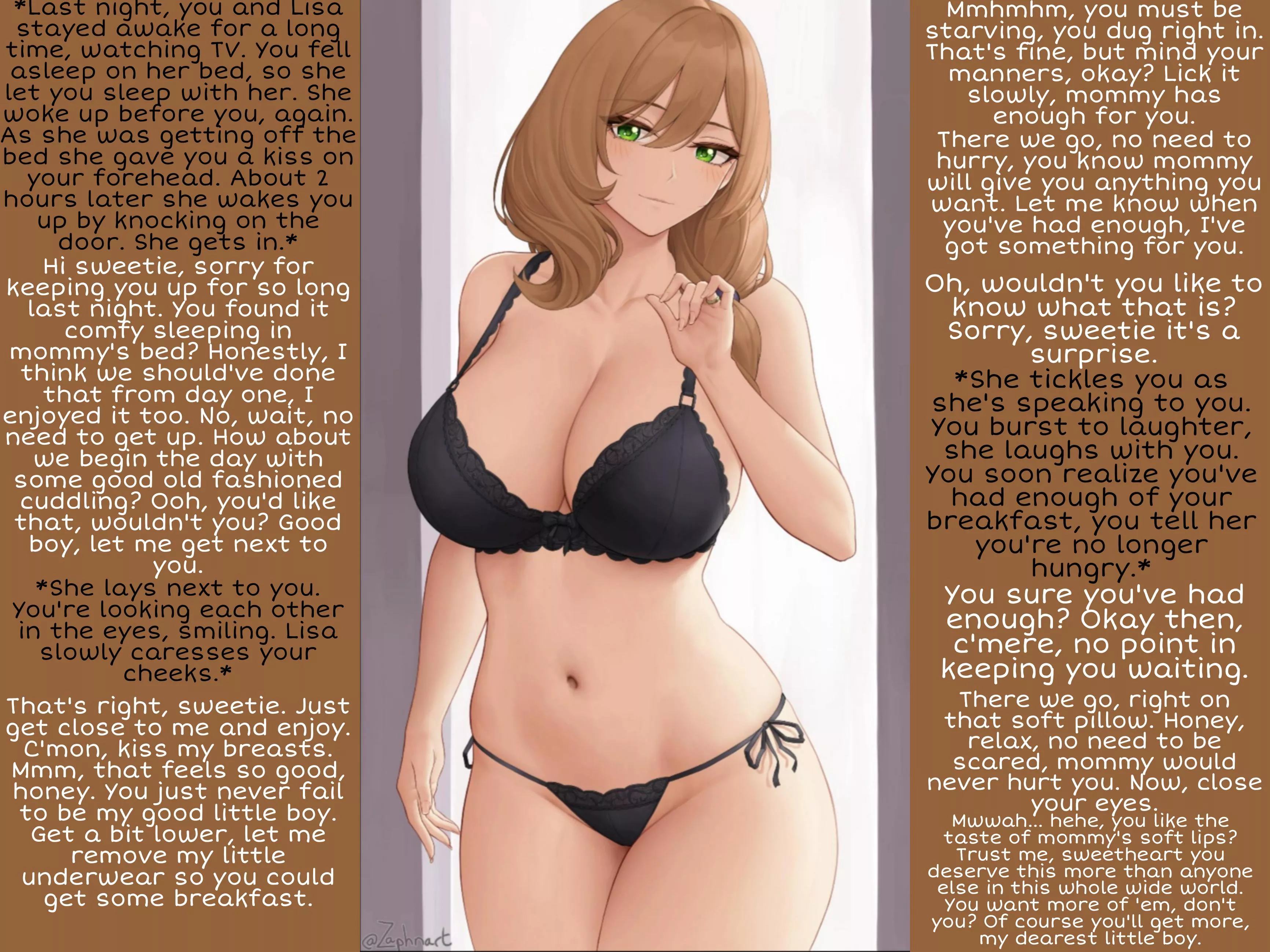 Morning cuddles [cuddling][pussy eating][breast worship][tickling][kissing][Mommy Lisa, Part 3] posted by Worth_Bass_56