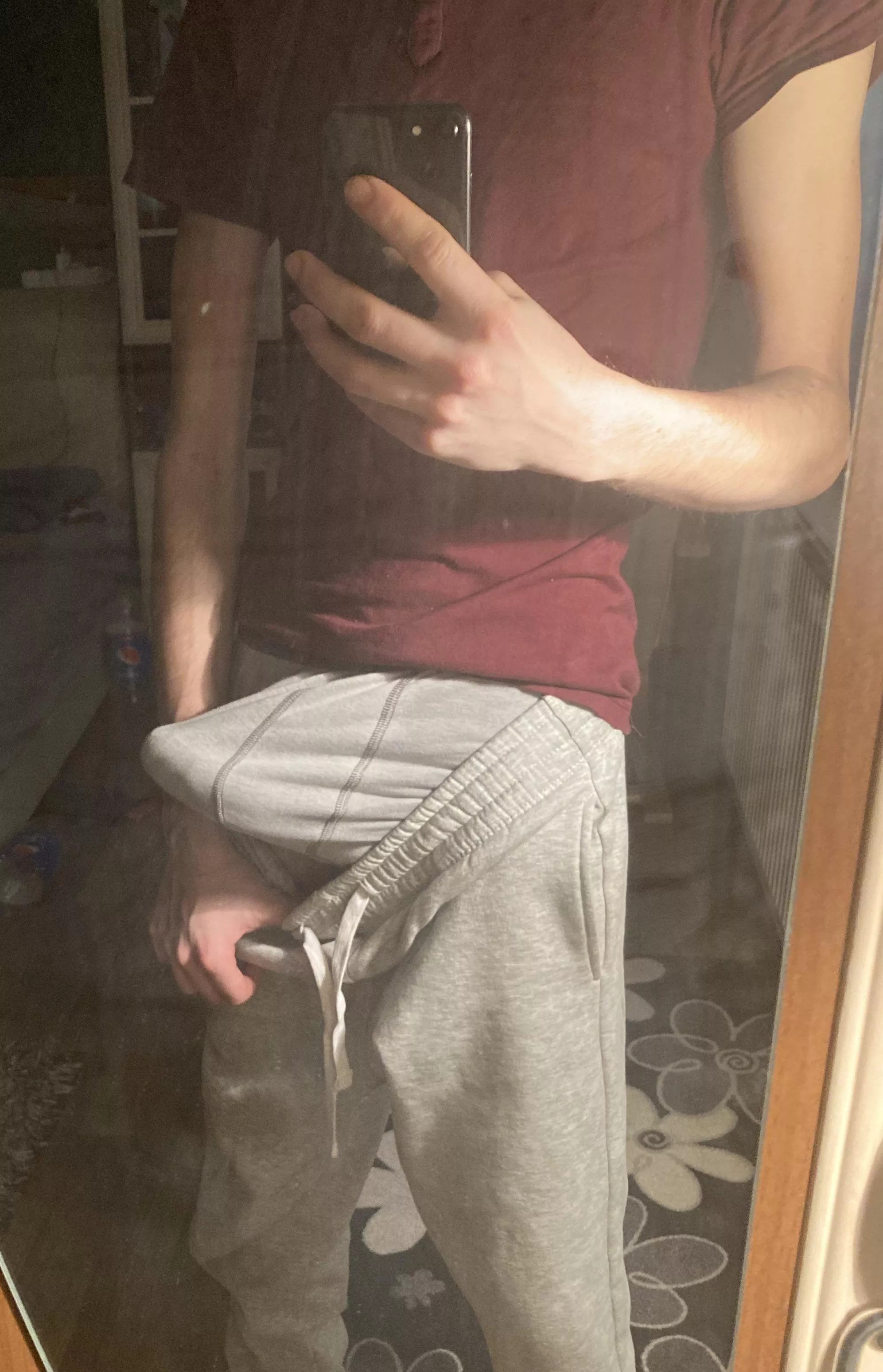 Morning wood is hard to hide😅 posted by Justsometeenboy