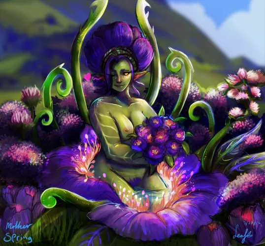 Mother Spring |Tulip Alraune | Made by u/TheLeafNommer ~ by TheLeafNommer