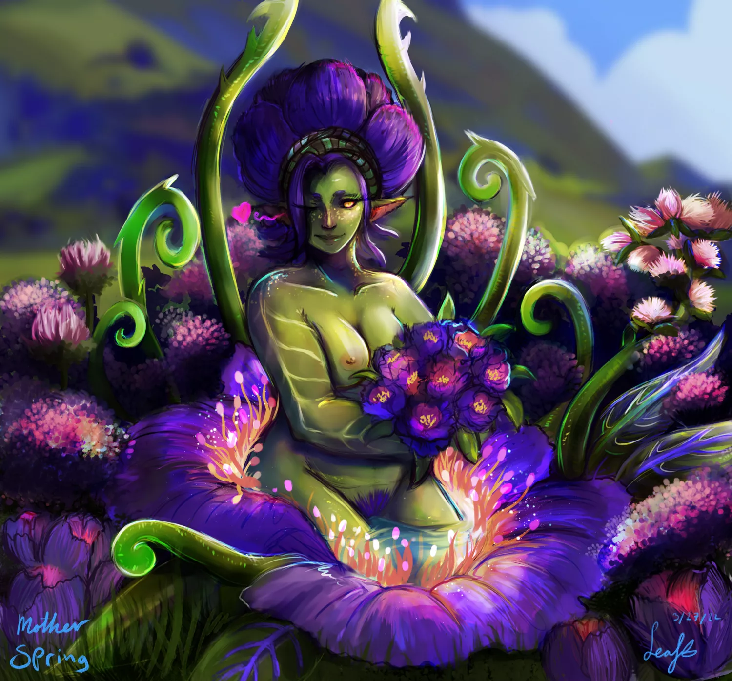 Mother Spring |Tulip Alraune | Made by u/TheLeafNommer ~ posted by TheLeafNommer