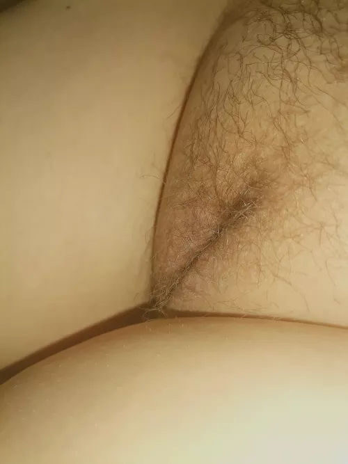 MrsGrey (F46)... Sunday night pussy ❤️ My Hairymuff coming on nicely.. 💋 by Mr-MrsGrey1976