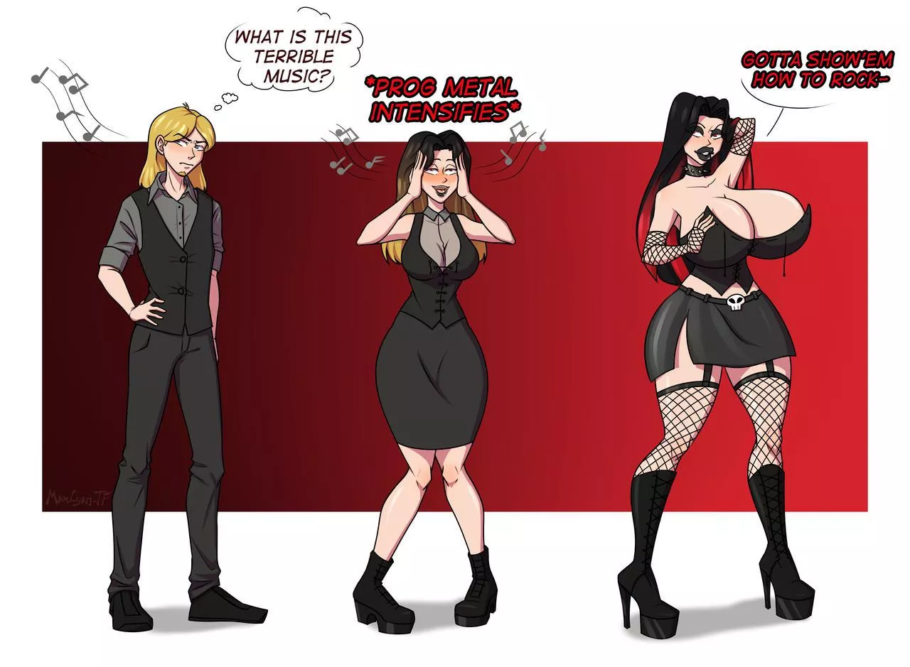 MTF Goth Bimbofication (Artist: Maxtyan-tf) posted by _Axolittle