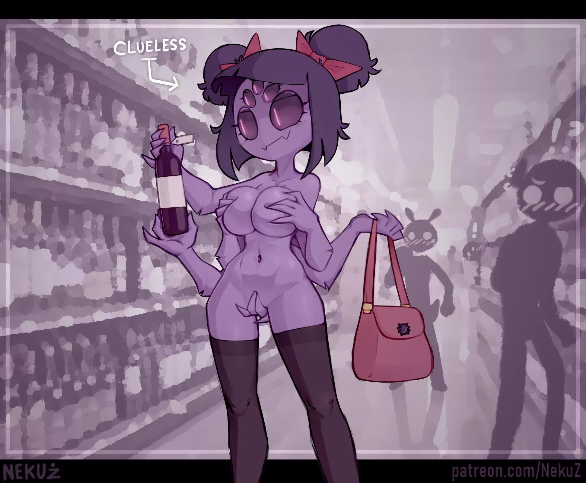 [Muffet] Who needs clothes when you have six arms? (nekuzx) posted by -l0_0I-