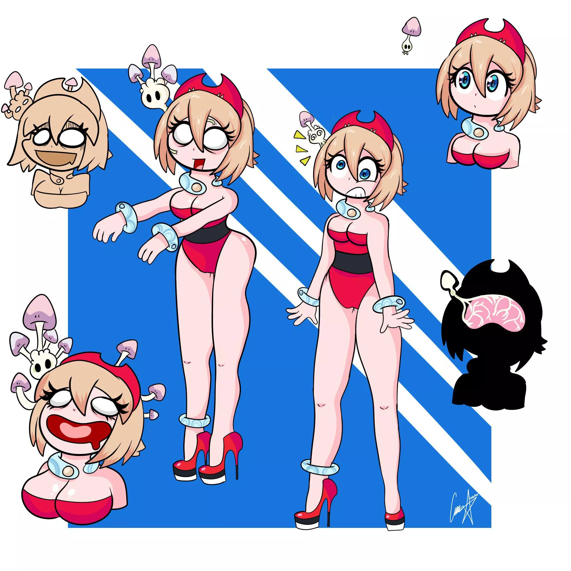 Mushroom Time by 2HYK3R posted by Konradleijon