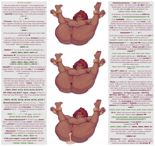 [MxF] Warrior women are women too! [Commission][Legend of Zelda][Gerudo][Urbosa][Femsub][BDSM][Rimming][Anal][Creampie][Loving][Wholesome][MtG Caption][Artist: Asura] by MtG-Ti