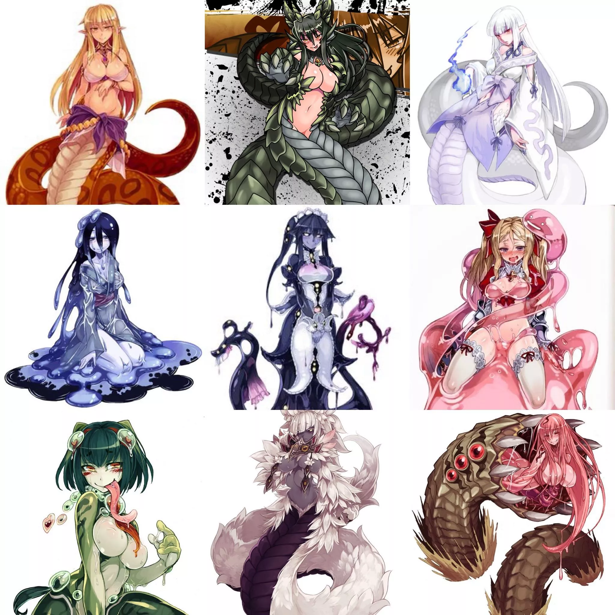 My 3x3 of monster girls posted by Yakuza-wolf_kiwami