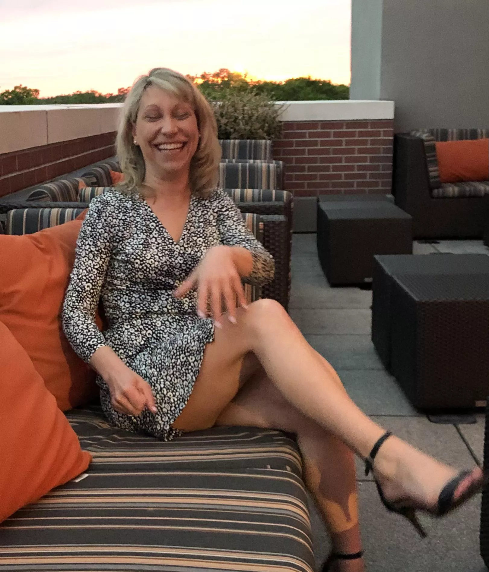 My 48 year old wife. She’s a lot of fun especially when the dress comes off ;) posted by Cavcsm