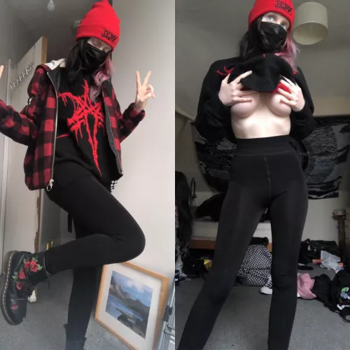 My aesthetic is just “emo boy but jk look at these huge tits” by aspicyweeb