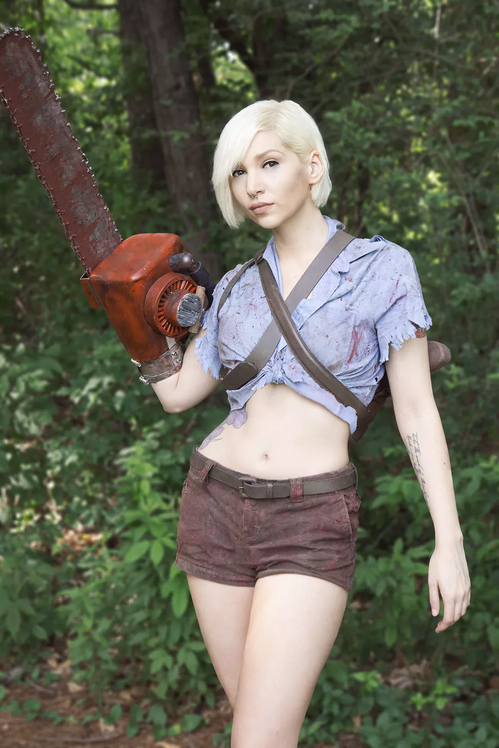 My Ash Williams costume. I made the chainsaw posted by 2shycosplay