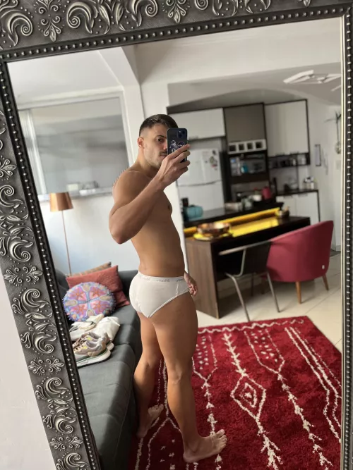 My ass doesn't fit inside my briefs so I have to try new clothes by italofassin