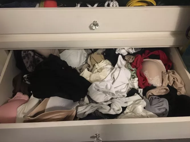 My aunt's panty drawer, stole some panties to cum on them by Cykopata