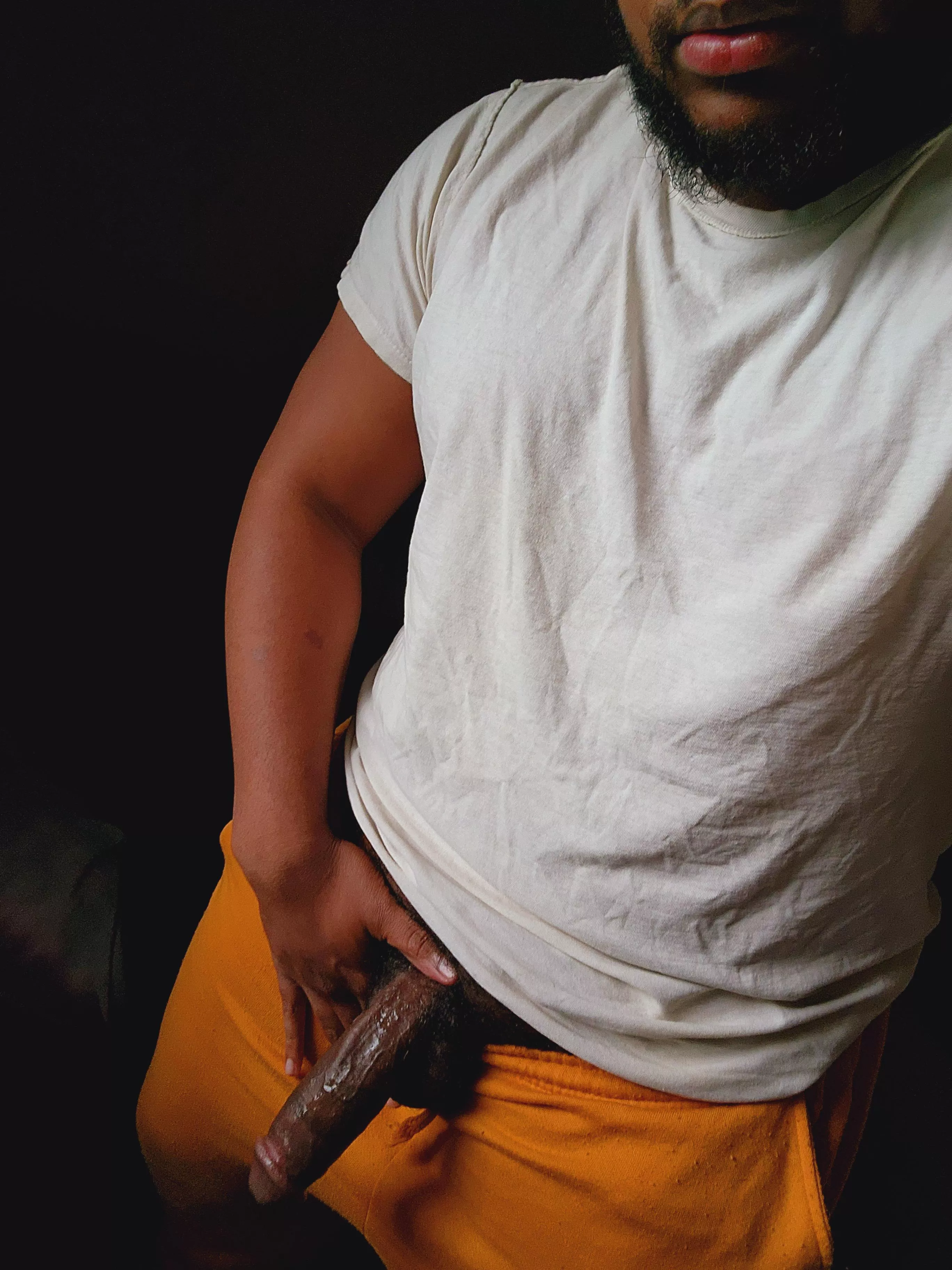 My bbc looks better with spit on it. 😈🍆 posted by Deckthehalston