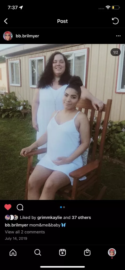 My beautiful mom and I :) 6 months here by brialove221