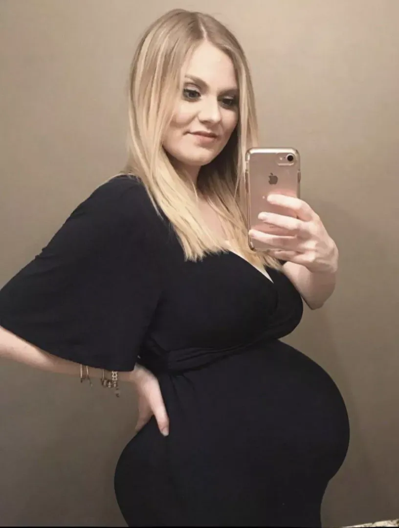 My beautiful wife when she was pregnant with her her main black bulls son. Her first black baby. posted by CuckForLife1814