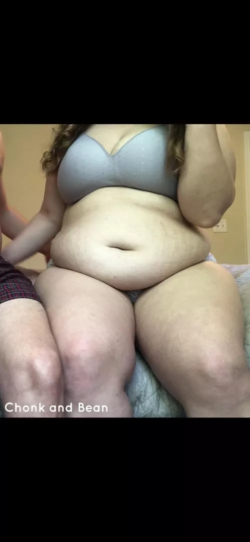 My belly is so out of control that you can barely see my underwear. 😮‍💨 by ChonkandBean