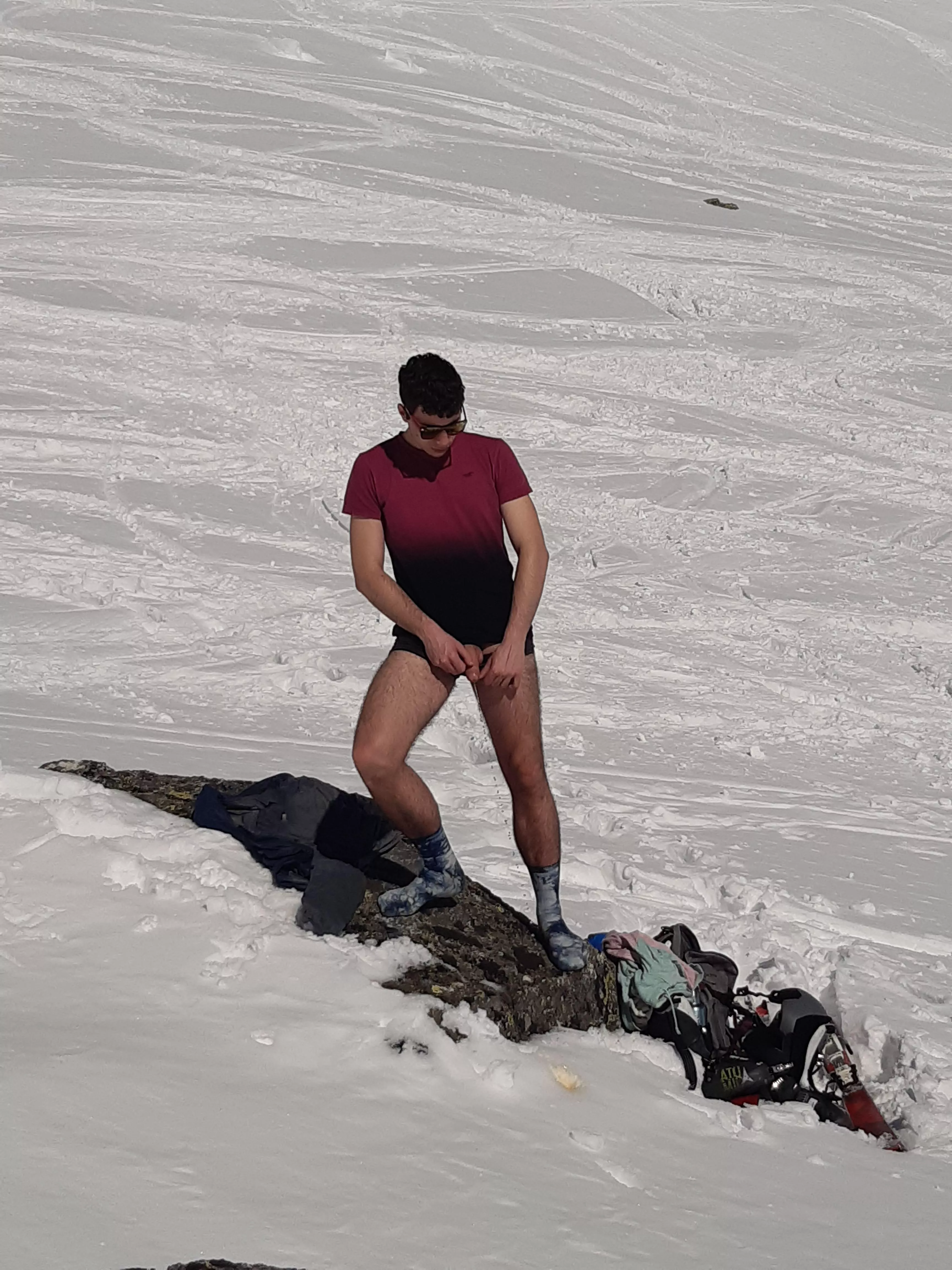 My bf's pov in the mountains☃️ posted by eggsy_is_cute