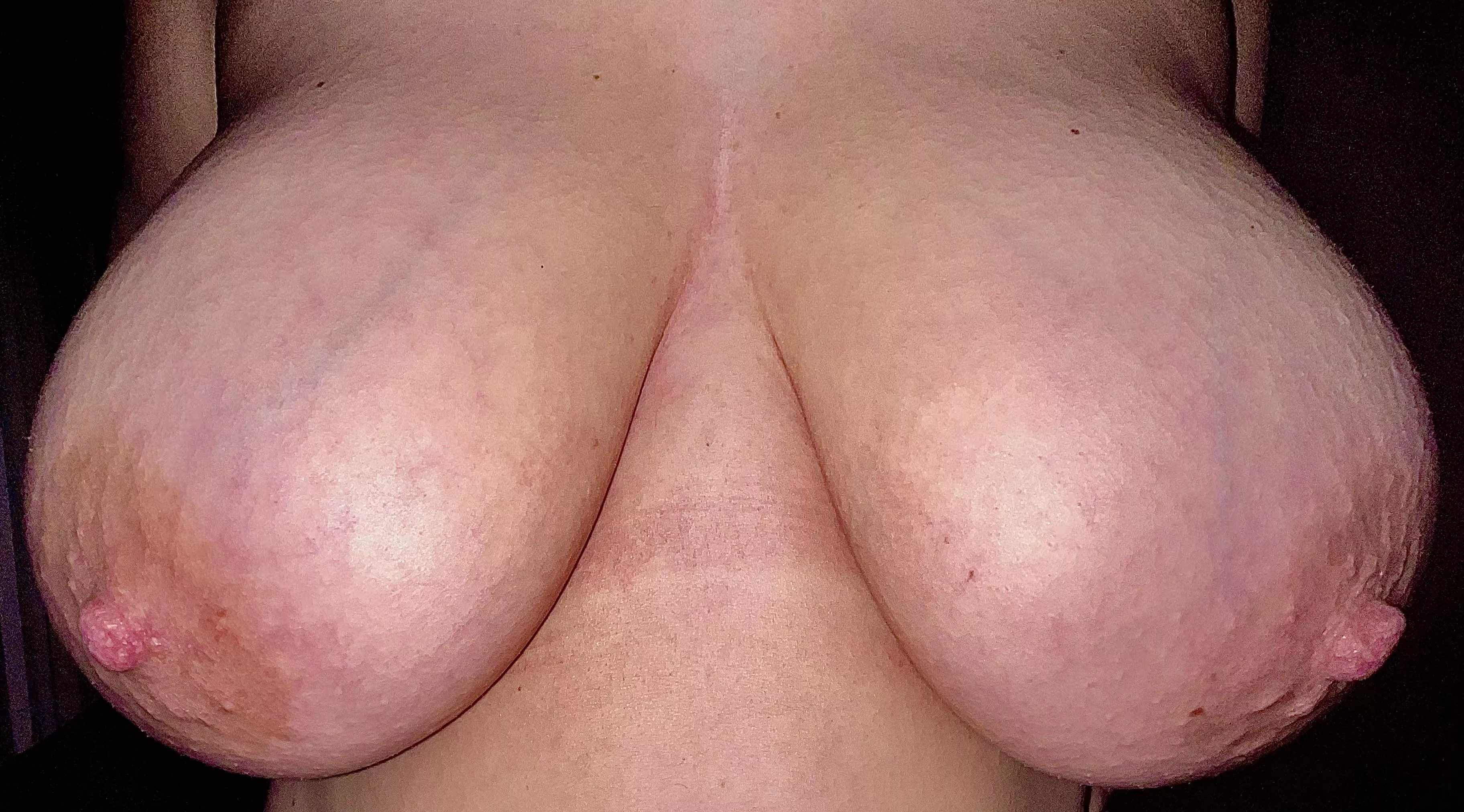 My big nipples are back! posted by Wifeshugetits