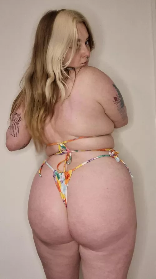 My bikini from the back, at least I will get an even tan 😝 by your_claydaddy