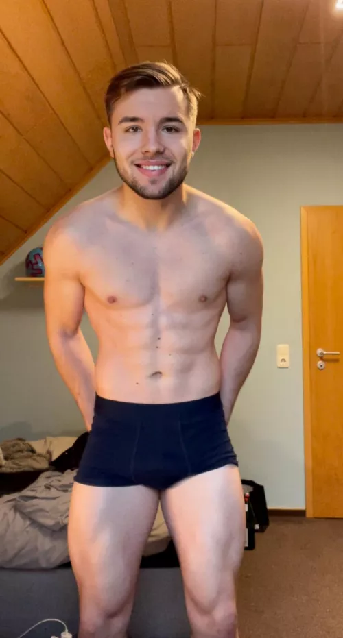 My blue underwear by blondboyjan