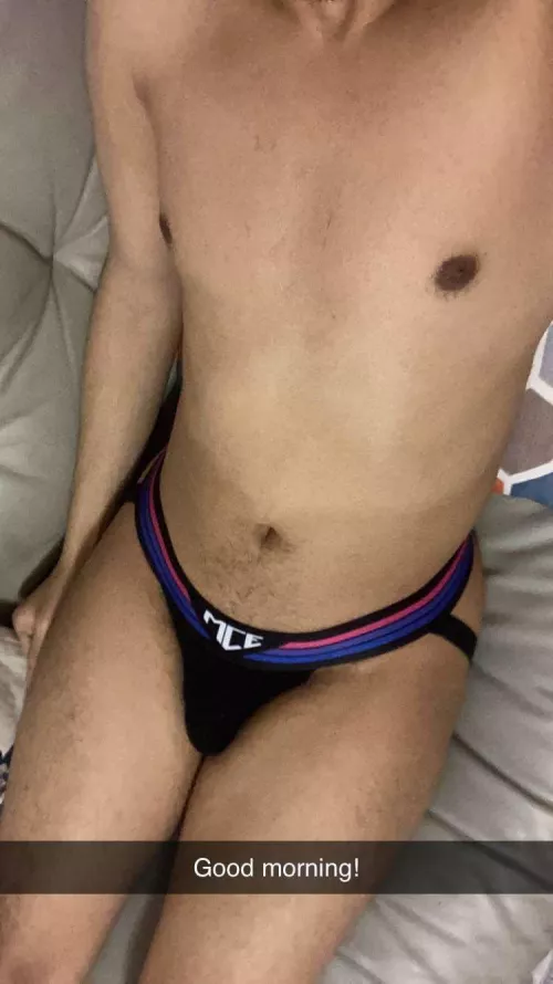 My body looked good with my jock on in this pic yesterday morning! by BiTwink7769