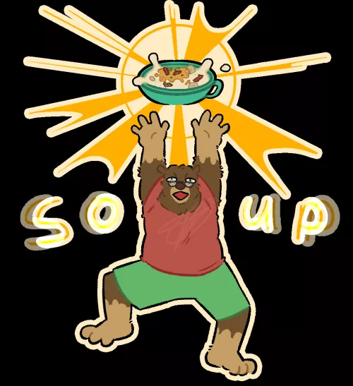 my boyfriend's love of s o u p (art by me) by yonkbonkers