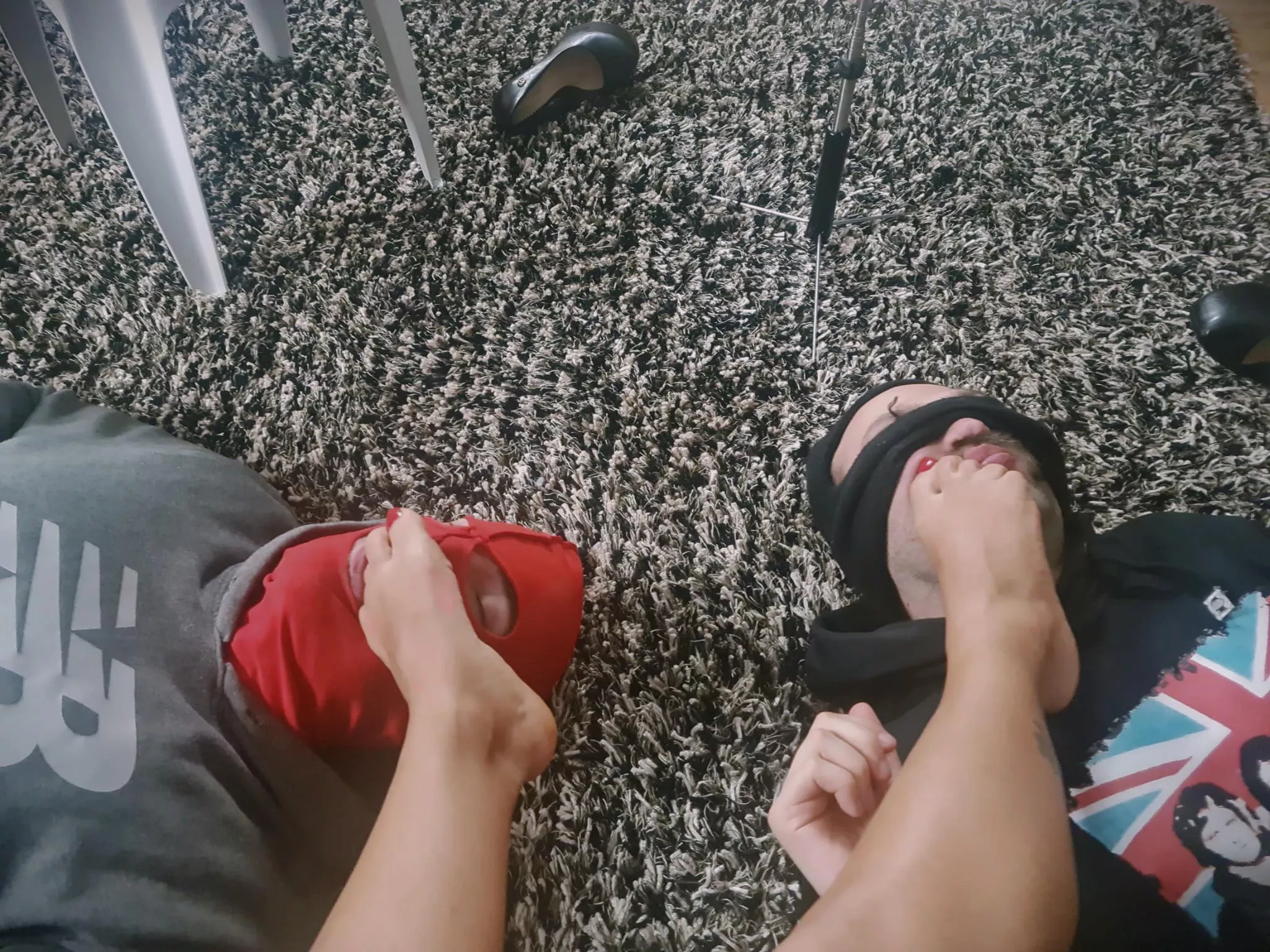 My boys finally got to have a little worship competition with my tiny feet after begging me for hours (size 5 1/2) posted by Mistress_Cleopatra