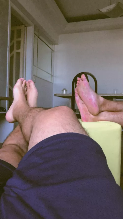 My brother and I chilling after work by rnb90