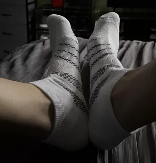 My clean white ankle socks 🧦 by smoothisshy