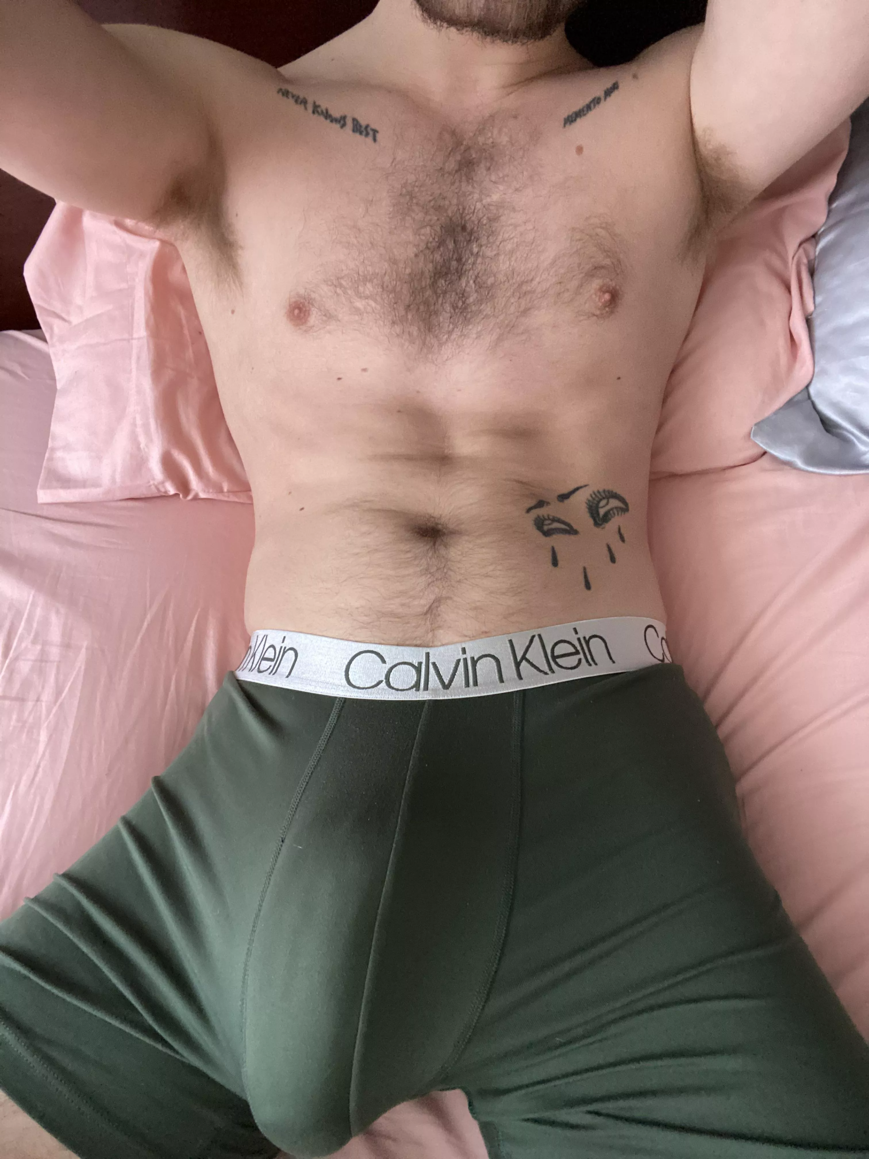 My cock is about to rip right out of these Calvins posted by xelaqtOF