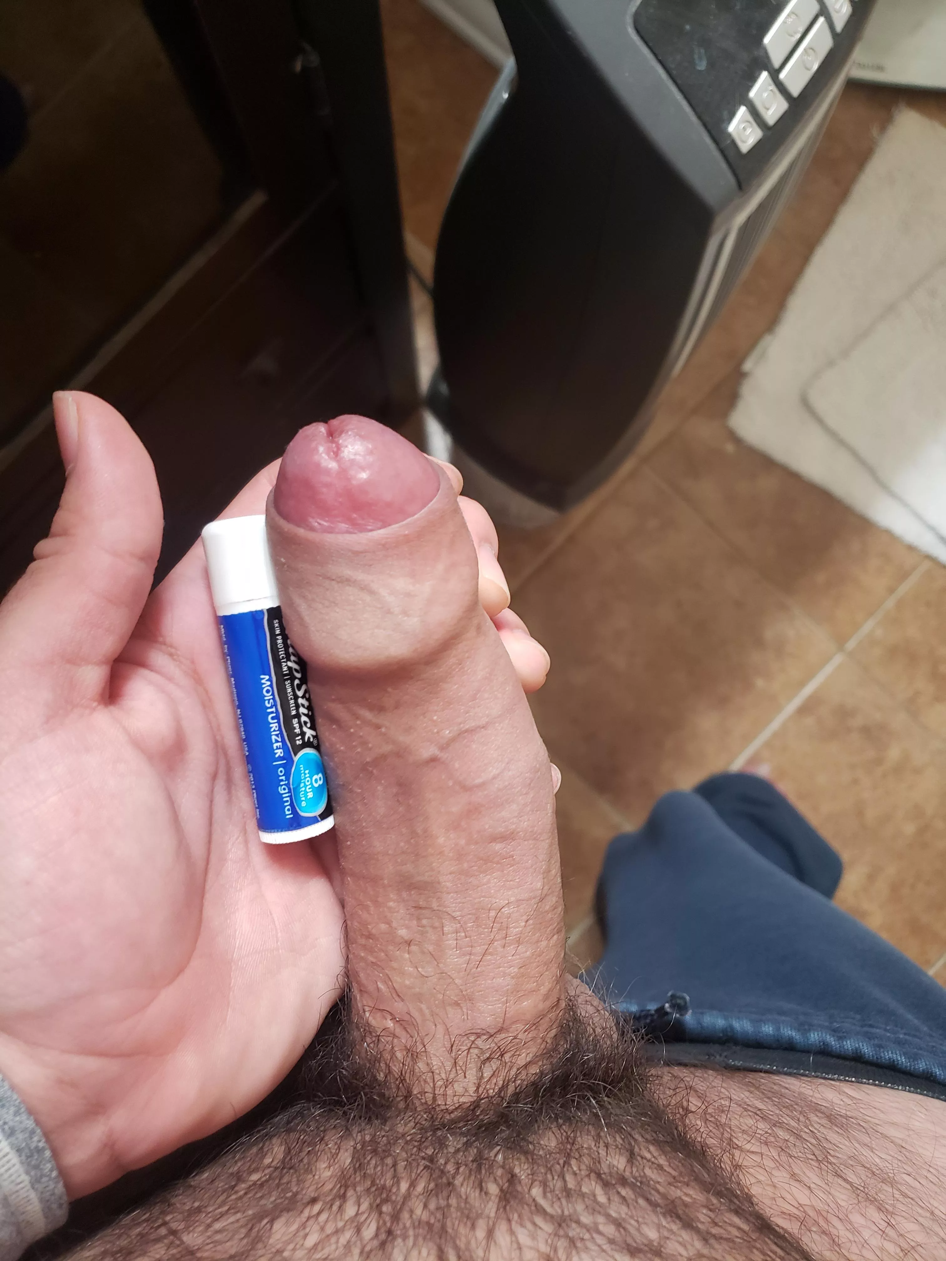 My cock next to some chapstick posted by throwquestionacc