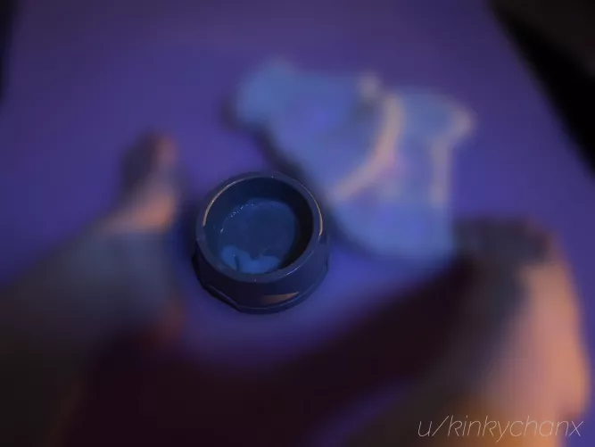 My Daddy always makes sure to keep my bowl full. Meow! [oc] [domme] [censored] [cei] by kinkychanx