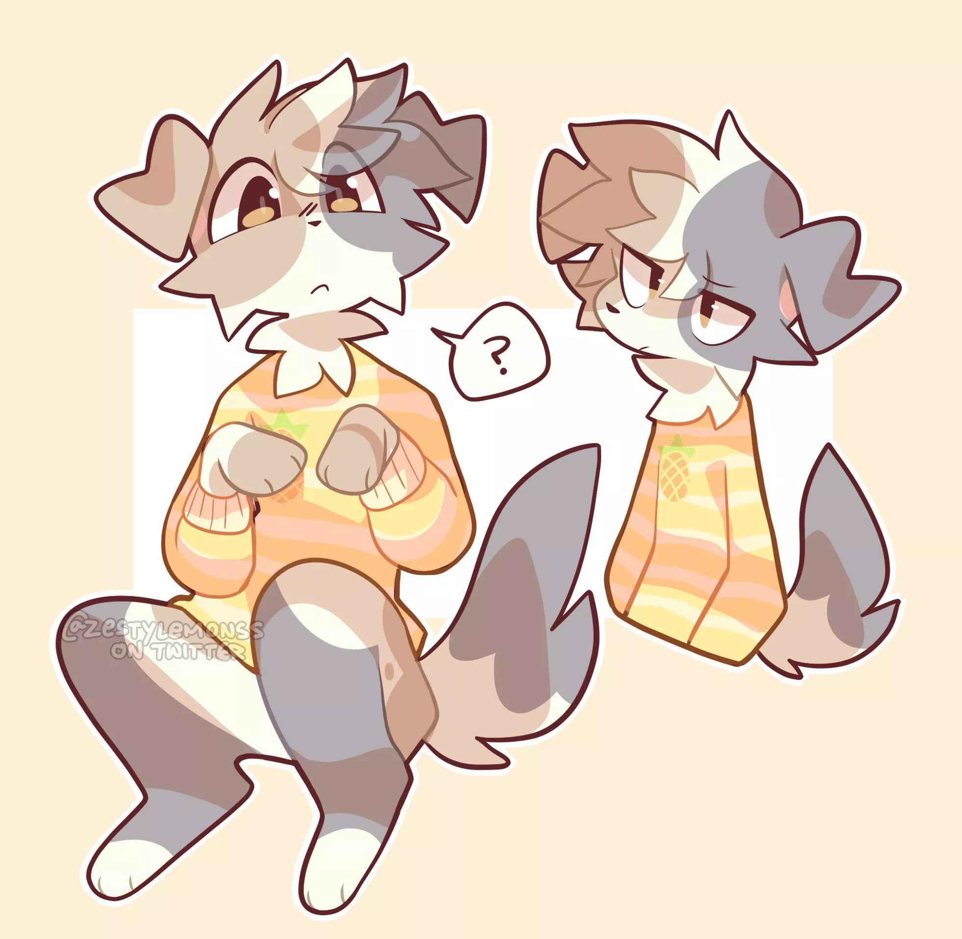 my dog oc friday! [ art by me @zestylemonss on twitter ] posted by Iazuli