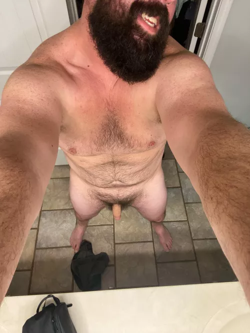 My family is gone for the night, I’m home alone. PM’s are open if you like what you see. by beardeddaddy444