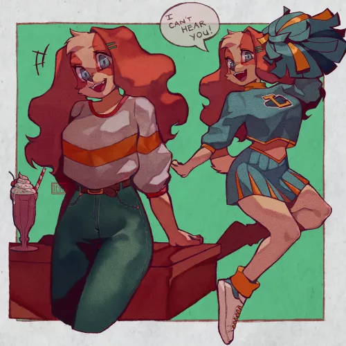 My favorite character design trope is when the ears = the hair (@TEIKI_) by _TEIKI