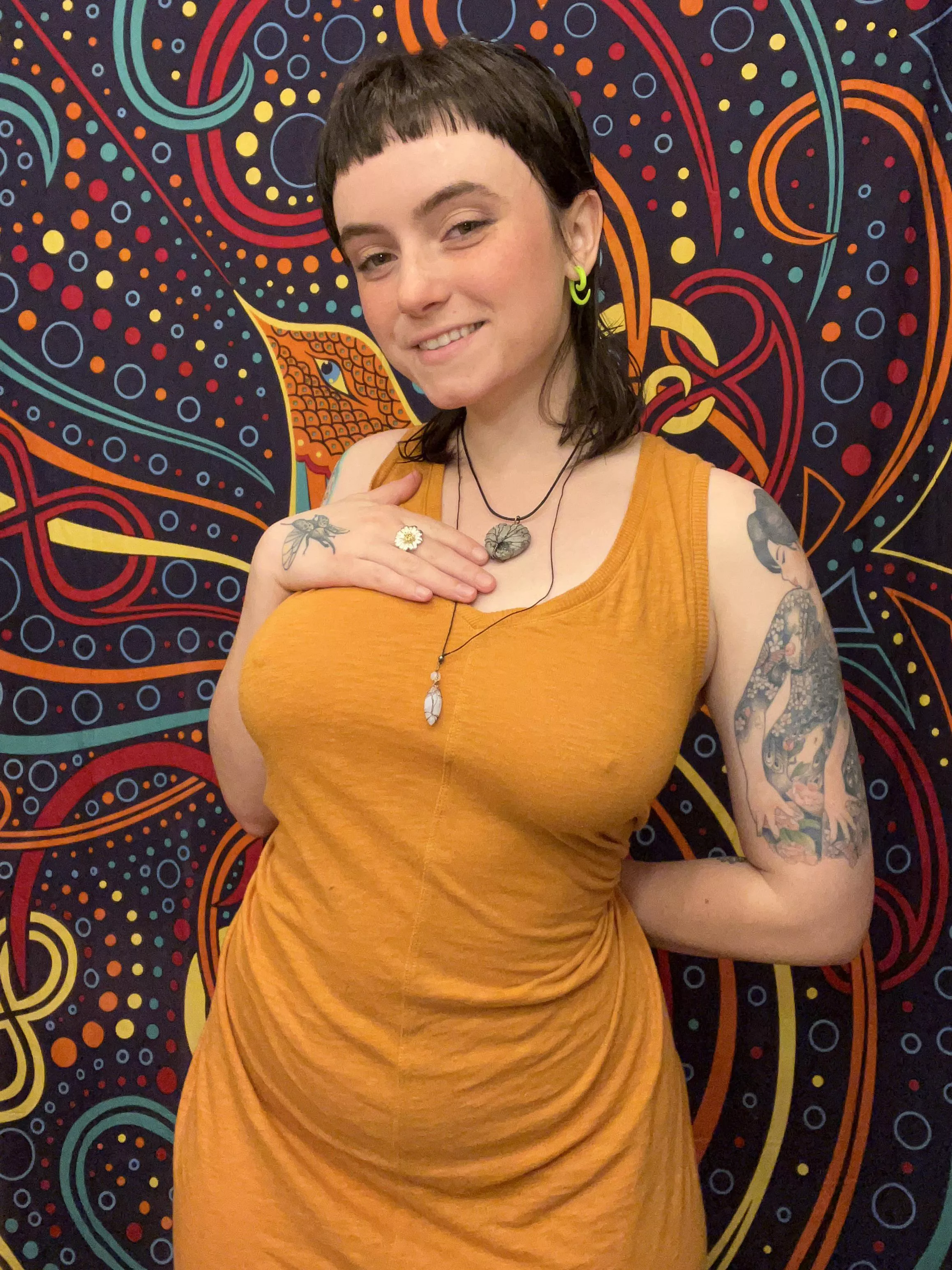 my [f]avorite dress features my greatest assets 🥰 posted by xoxodaddysgirlxoxo