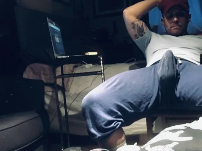 My Favorite pair of sweats for freeballing and bulge! by FREEBALLINGNY