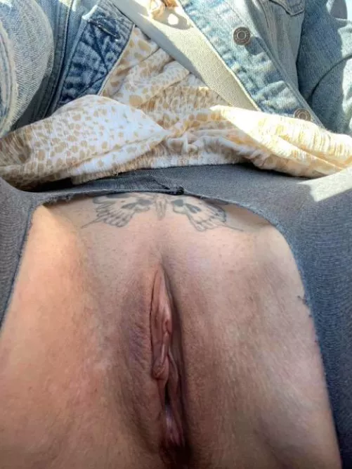 my favorite way to go out..no panties, wet and crotchless 🍑 by WetCougar4U