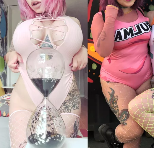 My festival outfit at tne last one I went to vs my most recent one.. soon ll have to go in just a thong corset and pasties!! ‚ by derivesoccer