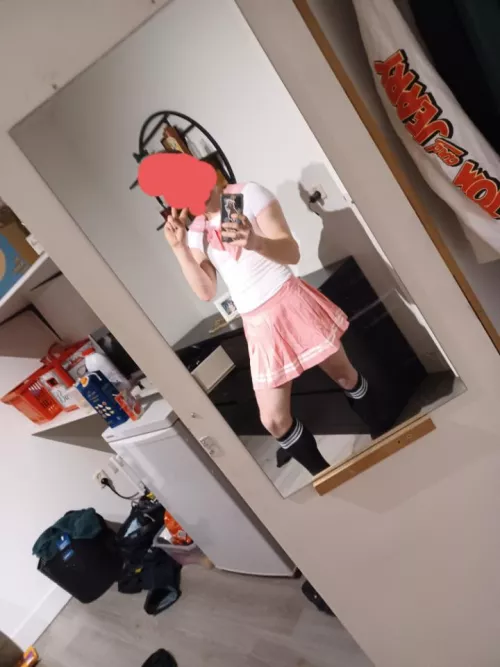 my first fembou outfit🥰 srry for not showing my face !!! bdw do i look good in it or is it to tight ?? by balmycoin