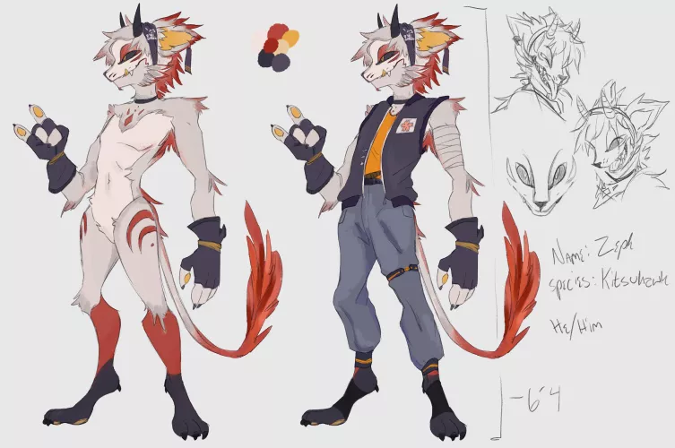 my first fursona ever x~x by mintybagels