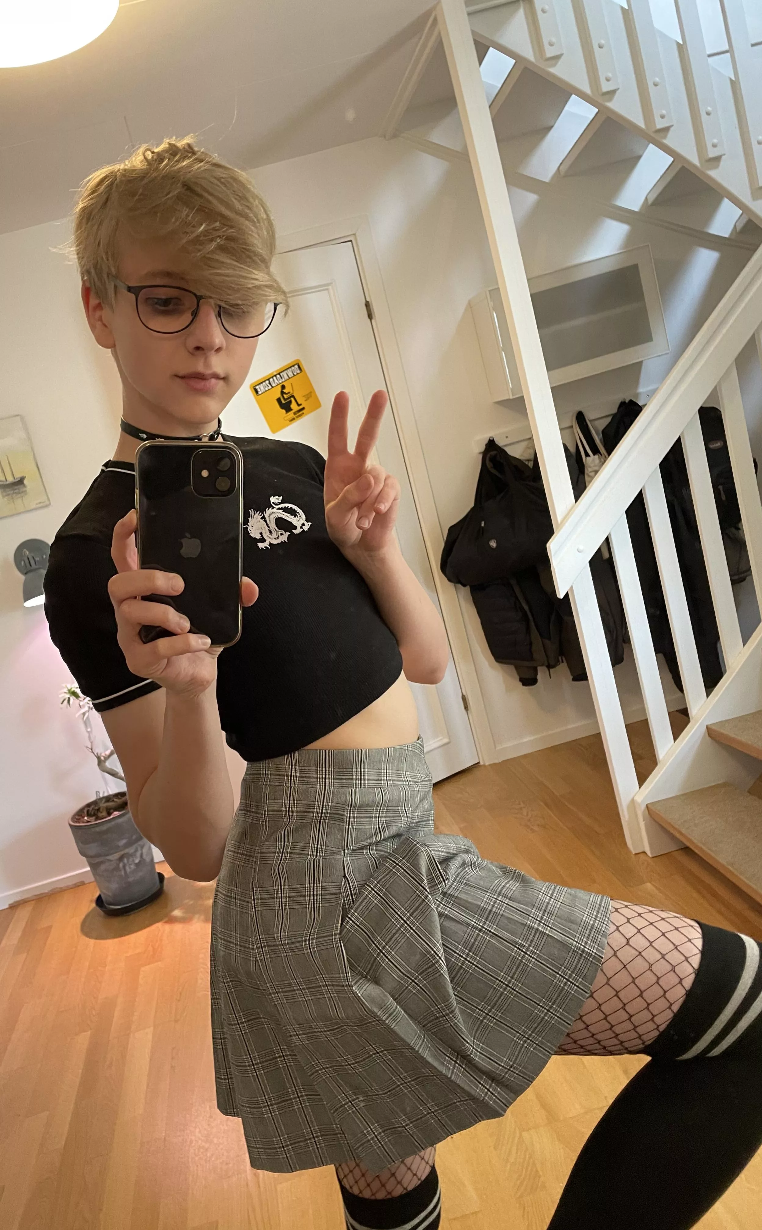 My first outfit is finally here!! Do you think I got what it takes to be a good femboy? posted by FemboyAlexlol