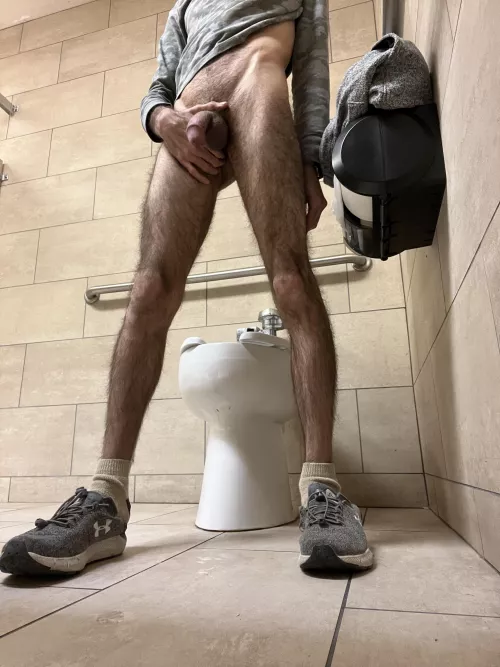 My first solo public bathroom fun by cutdicklover