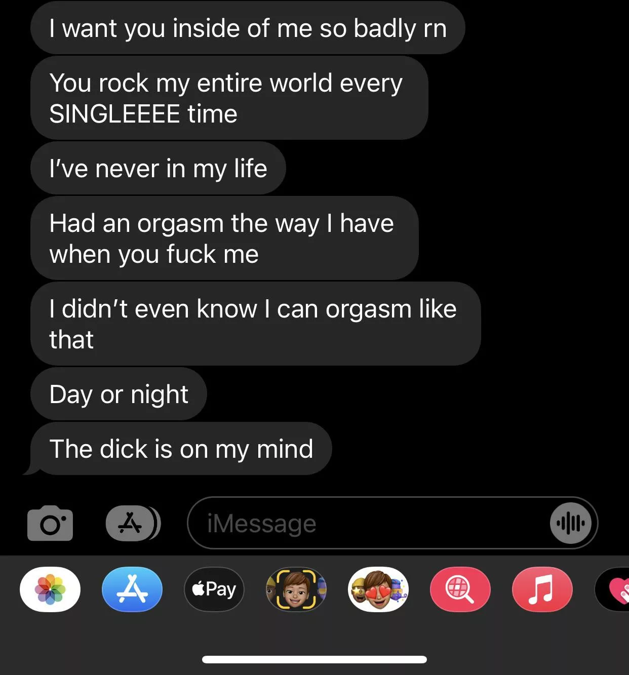 My first time having sex with someone else’s wife, this is what she texted me the next day. posted by Tastybudss