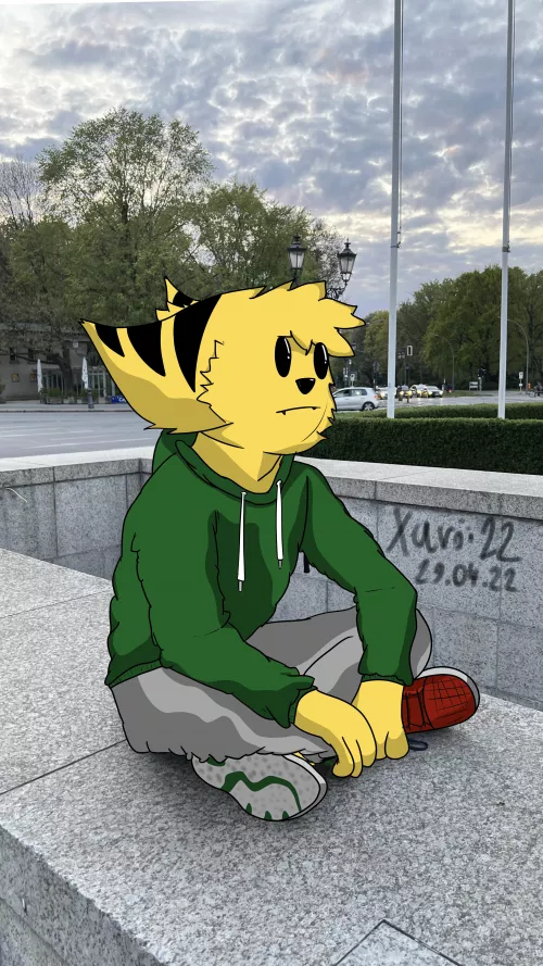 My first try drawing in a real environment by XavoNizer