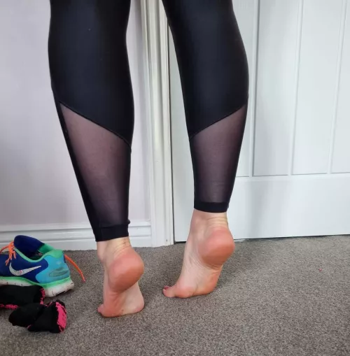 My friend came and took loads of pics when I got home from the gym as I cooled down. Then she really helped me relax by the-flirt-next-door