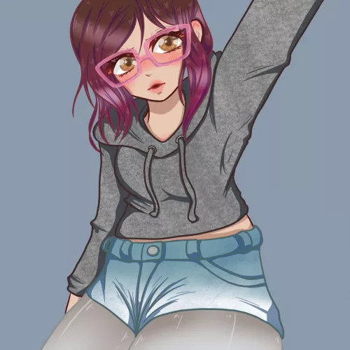 My friend drew one of my recent selfies :3 by alextodoroki