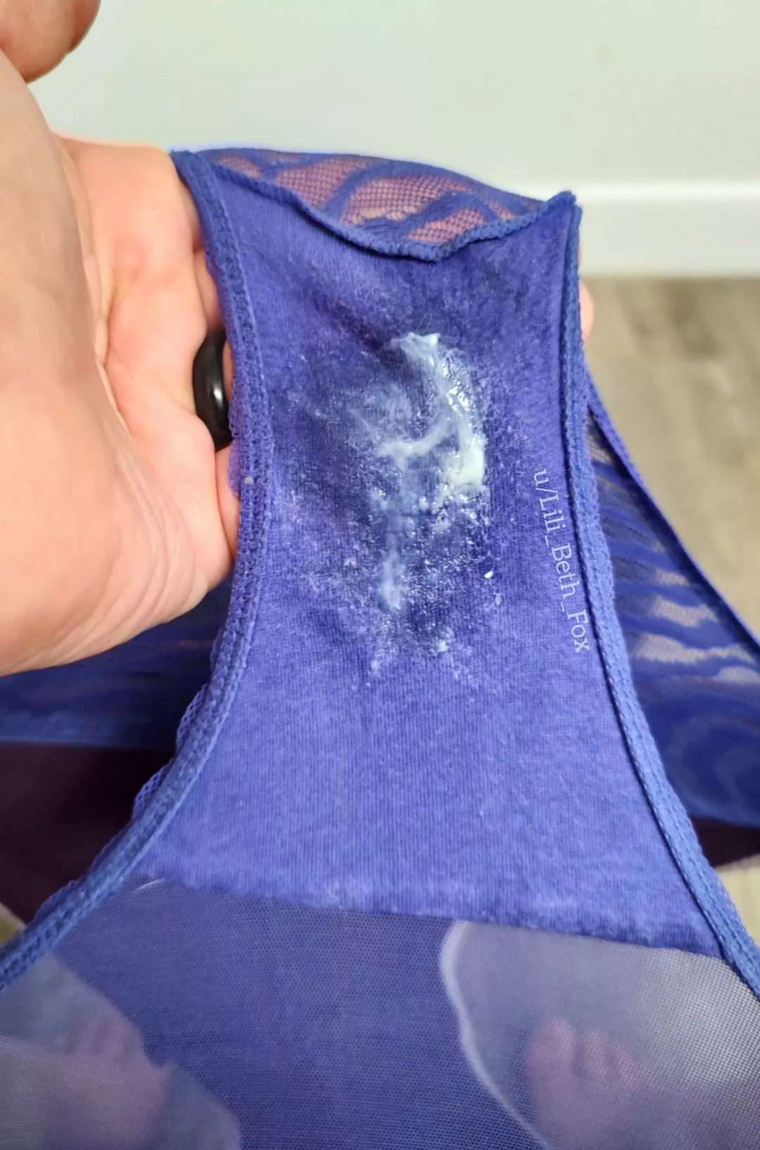 My girl-cum is thick and white too [OC] posted by Lili_Beth_Fox