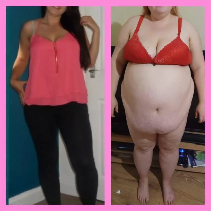 My girlfriends 100+lbs gain in 5 years… posted by Con456nor