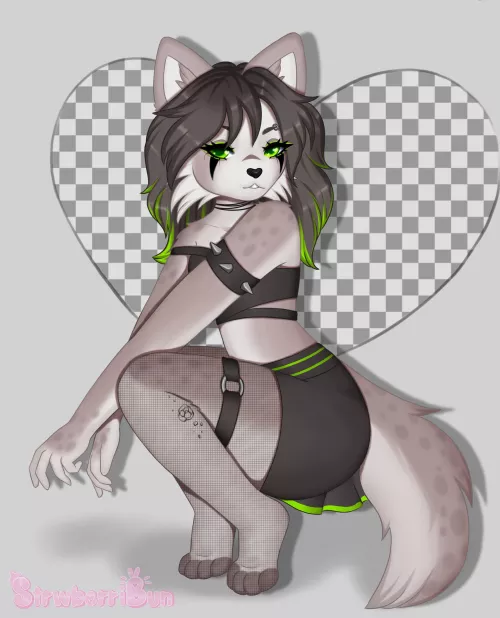 My Goth Cat Raven 🐱🖤💚 (by @StrwberriBun) by CyborgNinja452