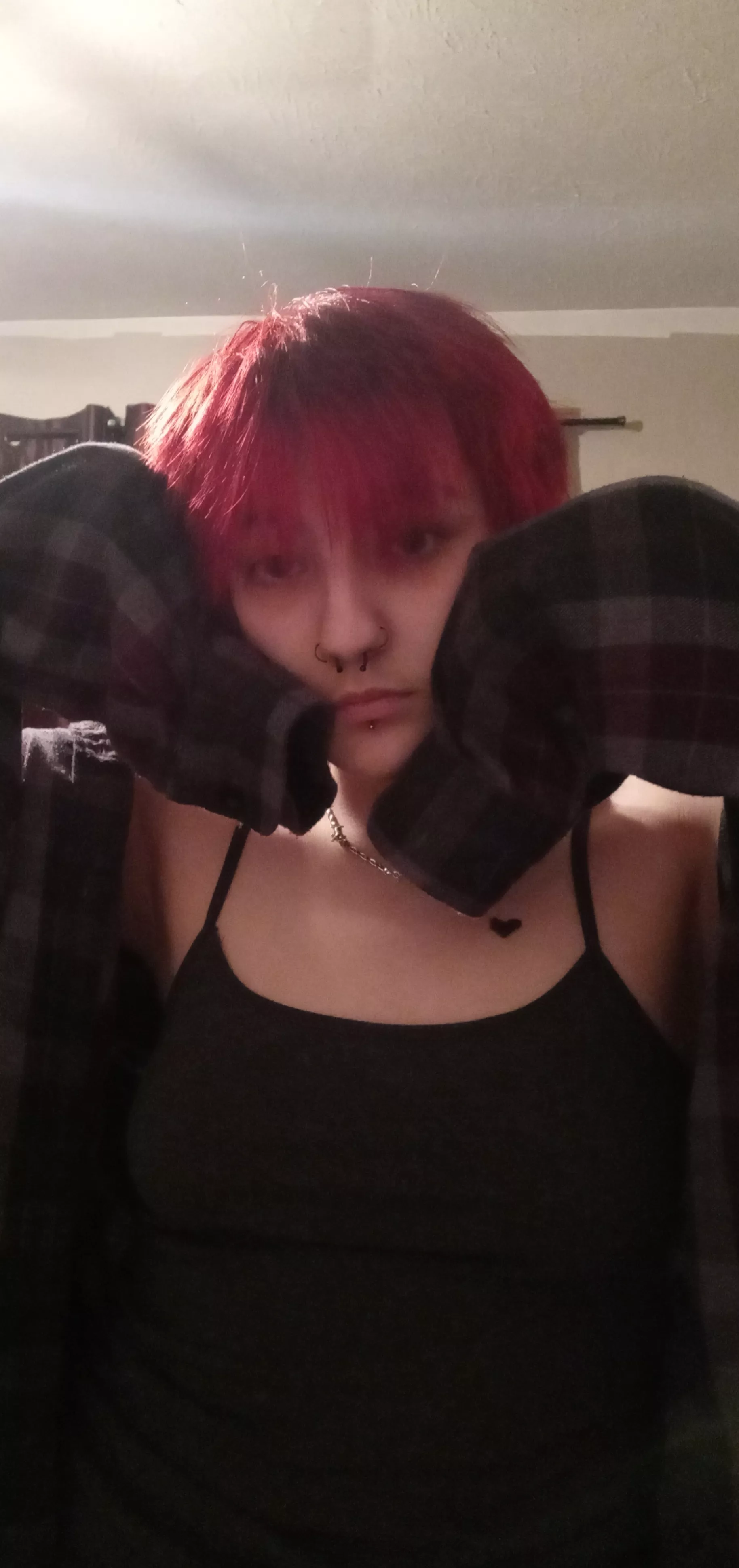 my hair is red and im quite happy about it although im probably doing another color posted by -shrimp-kun-